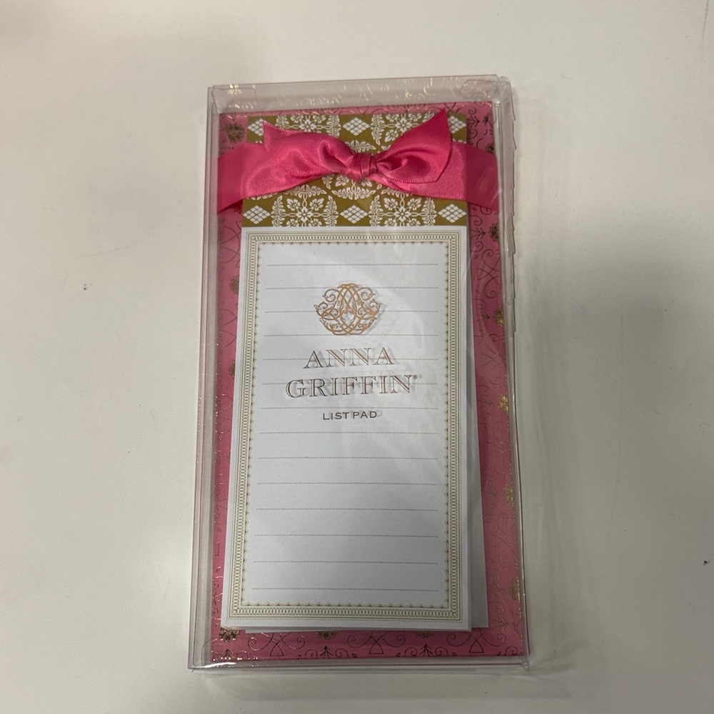 Anna Griffin Pink and Gold Listpad